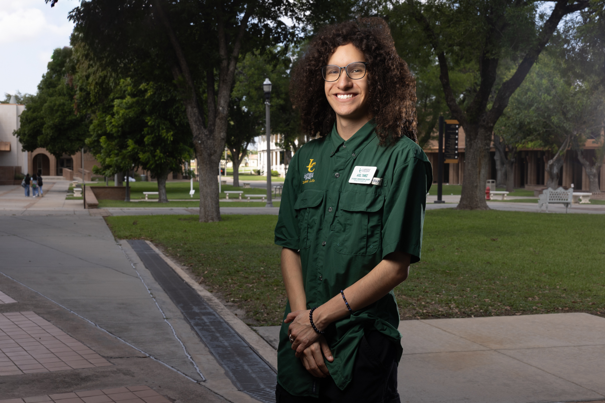 OL1, Picture shows a student Orientation Leader